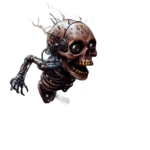 creature, robot, mask, face transparent PNG cut-out