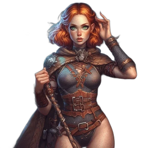 dress, staff, fantasy art, concept art transparent PNG cut-out