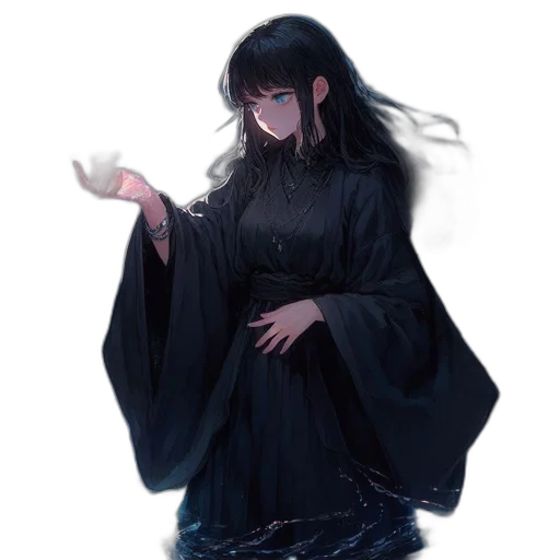 dress, staff, creature, dragon transparent PNG cut-out