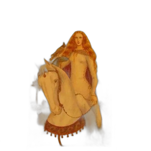 dress, staff, hair, crown transparent PNG cut-out
