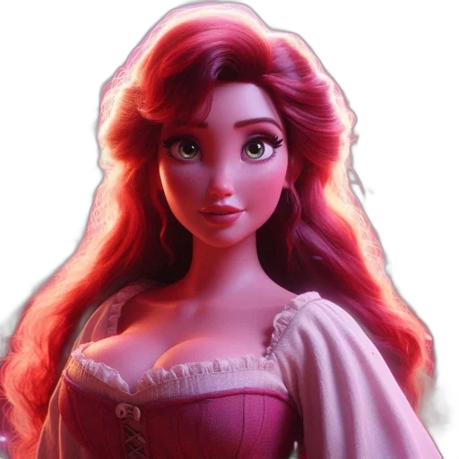 dress, face, crown, fantasy art transparent PNG cut-out