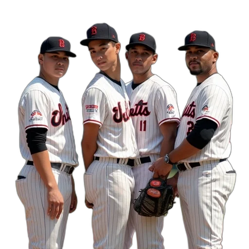 staff, baseball, cover, four transparent PNG cut-out