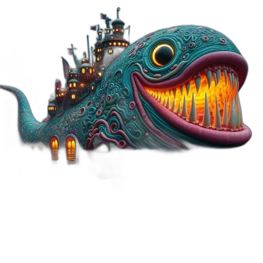 dragon, creature, animal, staff transparent PNG cut-out