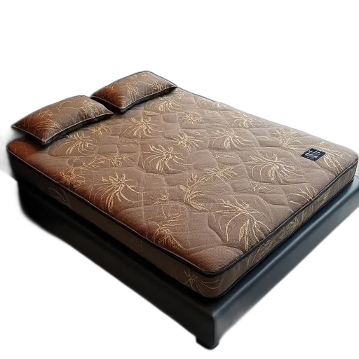 furniture, modern, bed, black transparent PNG cut-out