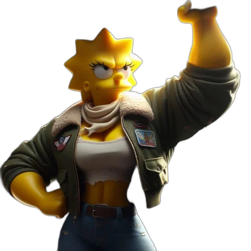 jacket, weapon, staff, robot transparent PNG cut-out