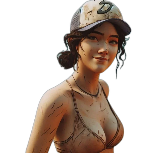 hat, face, dress, staff transparent PNG cut-out