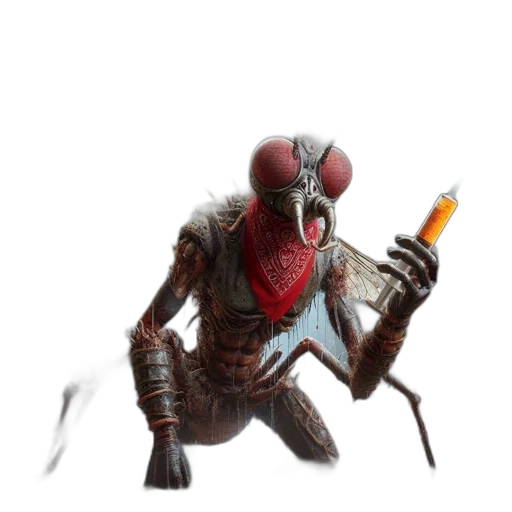 robot, creature, weapon, staff transparent PNG cut-out