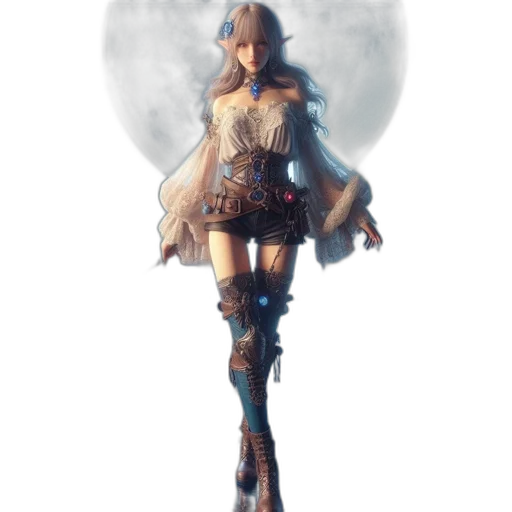 dress, sword, staff, robot transparent PNG cut-out