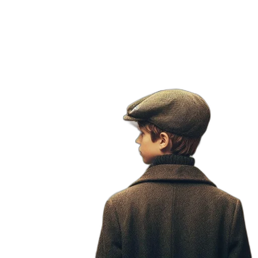hat, jacket, staff, face transparent PNG cut-out