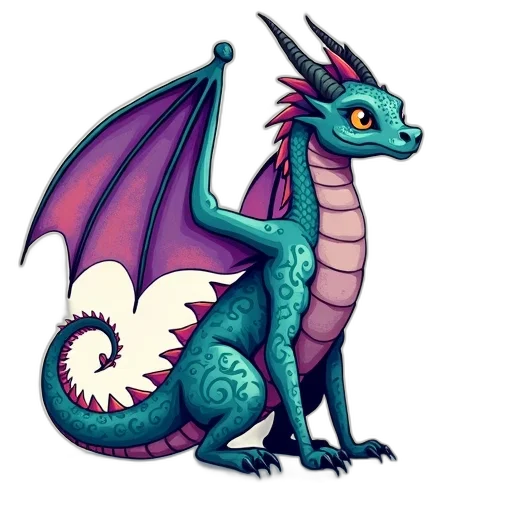 dragon, animal, creature, fantasy art transparent PNG cut-out