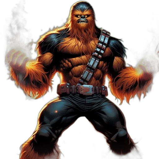 comic book art, concept art, large, muscular transparent PNG cut-out