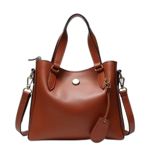 earth tones, women, leather, crossbody transparent PNG cut-out
