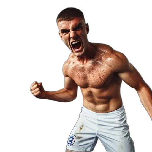 photorealistic, sports, facility, muscular transparent PNG cut-out