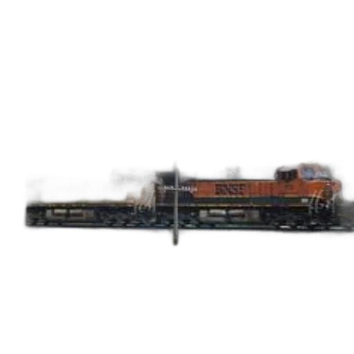 photorealistic, train, word, bnsf transparent PNG cut-out