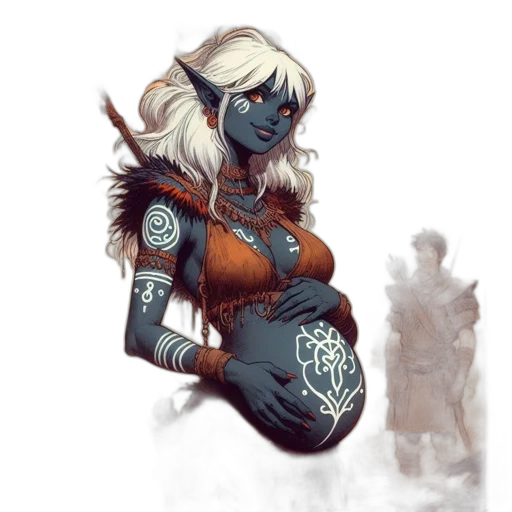 fantasy art, concept art, comic book art, pixel art transparent PNG cut-out