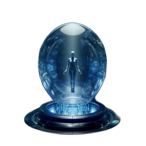 mask, robot, concept art, 3d render transparent PNG cut-out