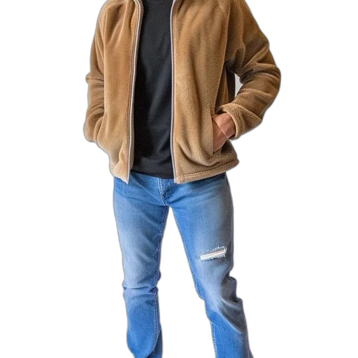 jacket, staff, shoes, hat transparent PNG cut-out