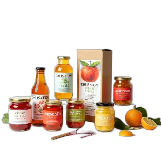 food, collection, glass, bottles transparent PNG cut-out
