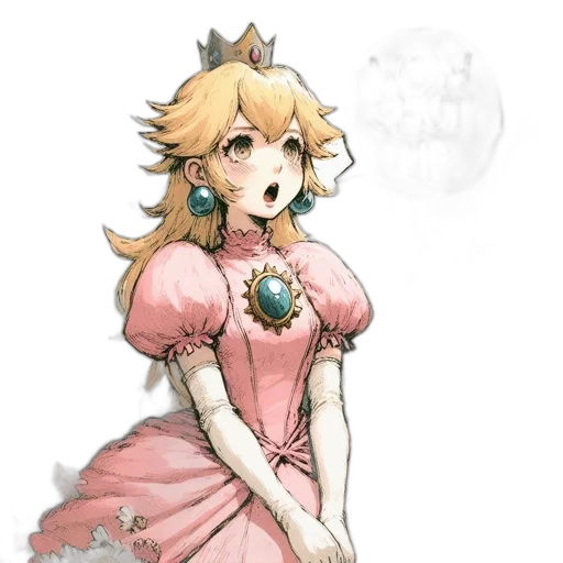 dress, crown, staff, jewelry transparent PNG cut-out
