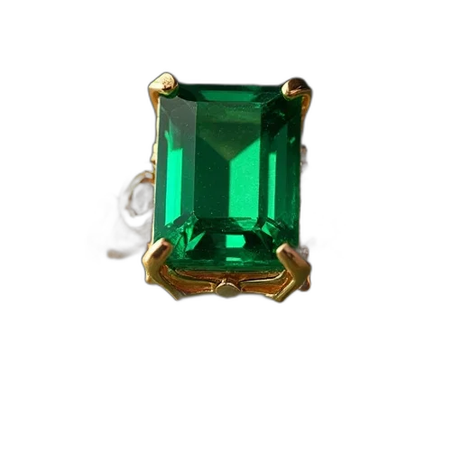 jewelry, crown, 3d render, green transparent PNG cut-out