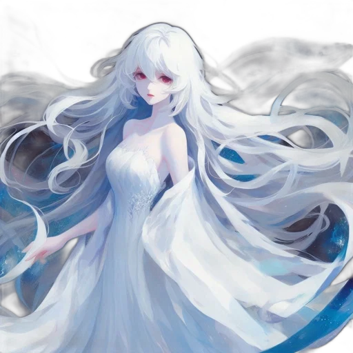 dress, dragon, creature, hair transparent PNG cut-out