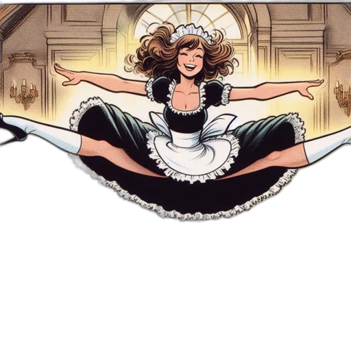 dress, crown, comic book art, cartoon transparent PNG cut-out