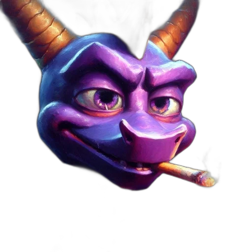 dragon, mask, staff, face transparent PNG cut-out