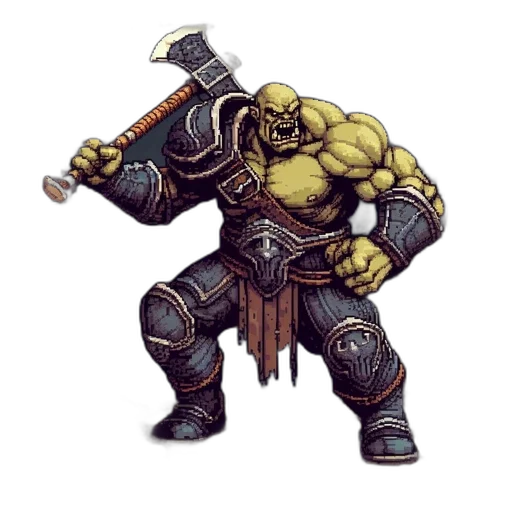 weapon, staff, sword, pixel art transparent PNG cut-out