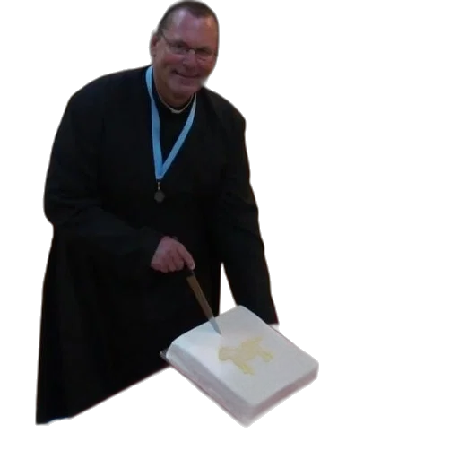 jacket, staff, food, priest transparent PNG cut-out