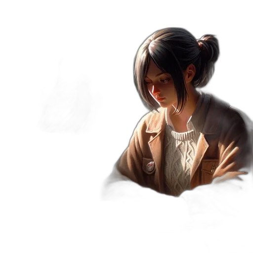 face, jacket, staff, mask transparent PNG cut-out