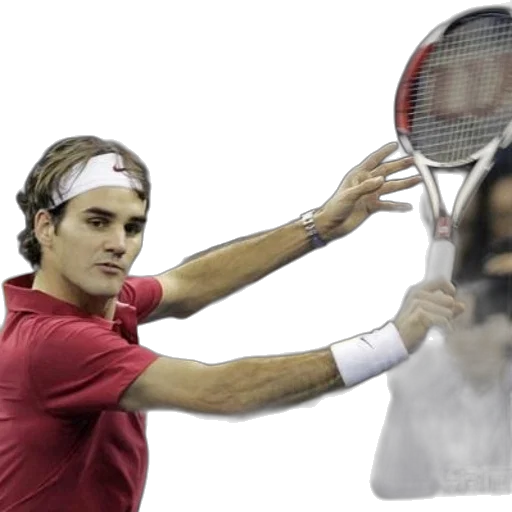 photorealistic, tennis, player, red transparent PNG cut-out