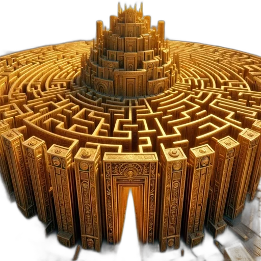 crown, building, furniture, 3d render transparent PNG cut-out