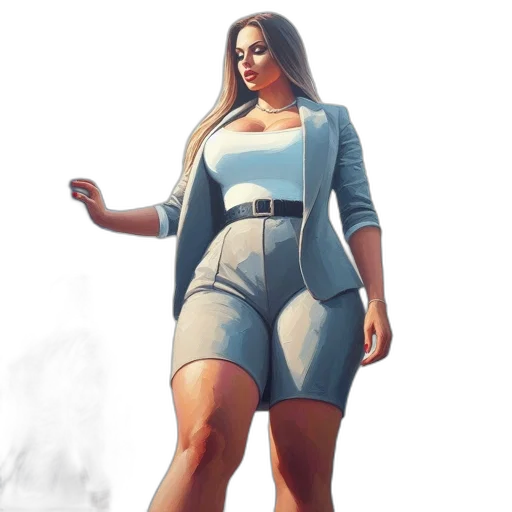 dress, jacket, staff, concept art transparent PNG cut-out