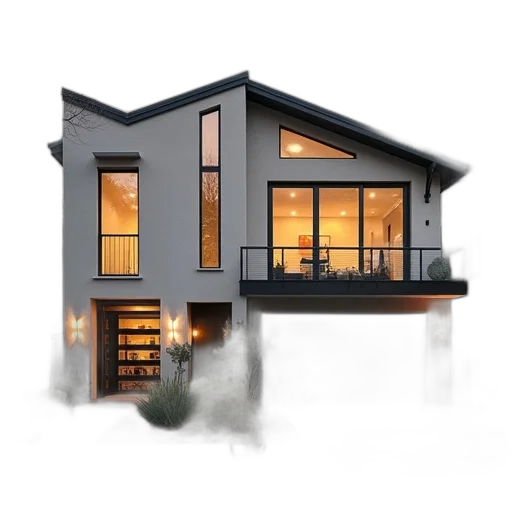 building, furniture, 3d render, photorealistic transparent PNG cut-out