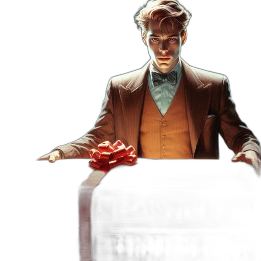 jacket, concept art, comic book art, red transparent PNG cut-out