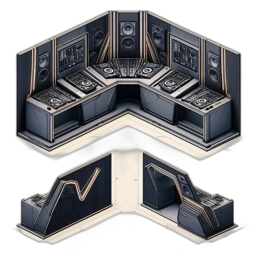 furniture, jewelry, concept art, 3d render transparent PNG cut-out