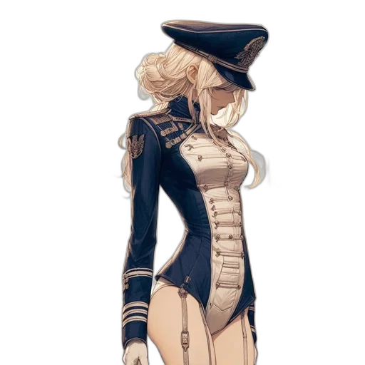 staff, dress, jacket, hat transparent PNG cut-out