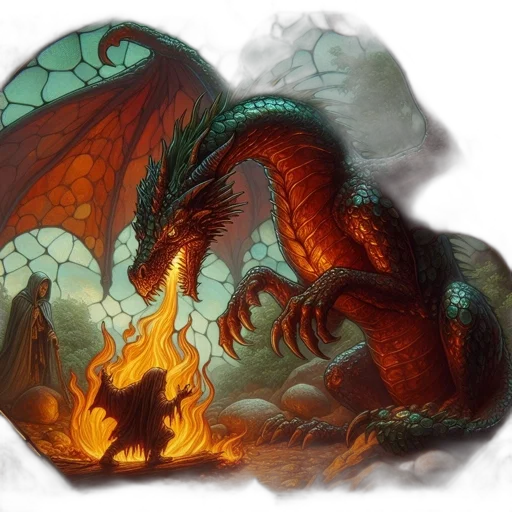 dragon, fantasy art, concept art, pixel art transparent PNG cut-out