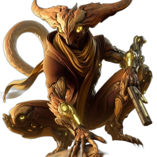 dragon, staff, creature, mask transparent PNG cut-out