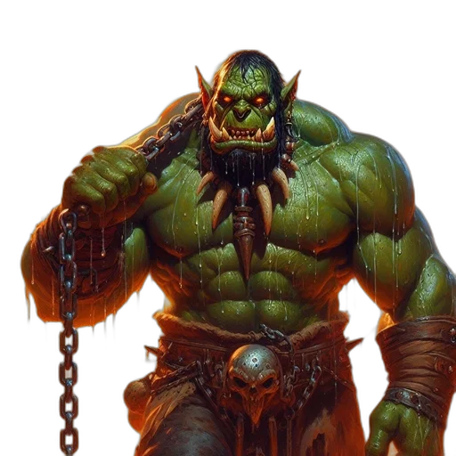 concept art, comic book art, fantasy art, large transparent PNG cut-out