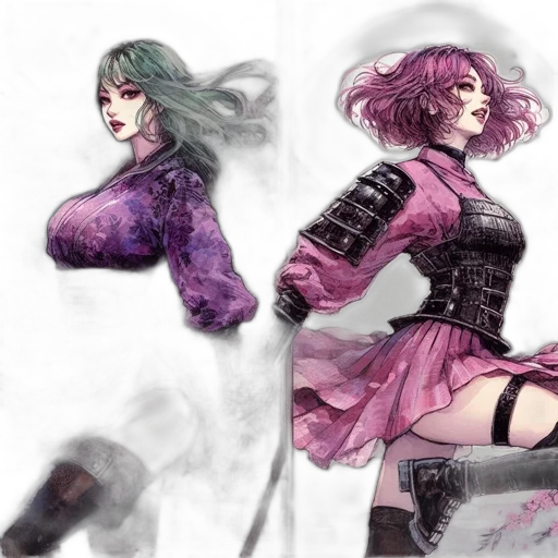 dress, concept art, watercolor, fantasy art transparent PNG cut-out