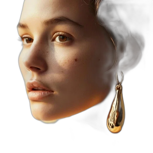 jewelry, face, mask, hair transparent PNG cut-out