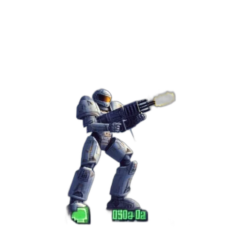 weapon, robot, staff, pixel art transparent PNG cut-out