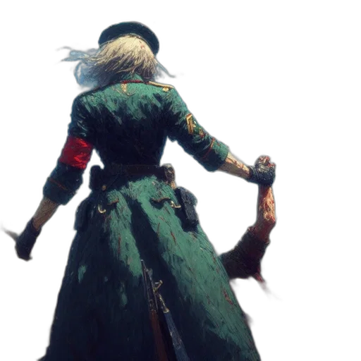 dress, staff, sword, weapon transparent PNG cut-out