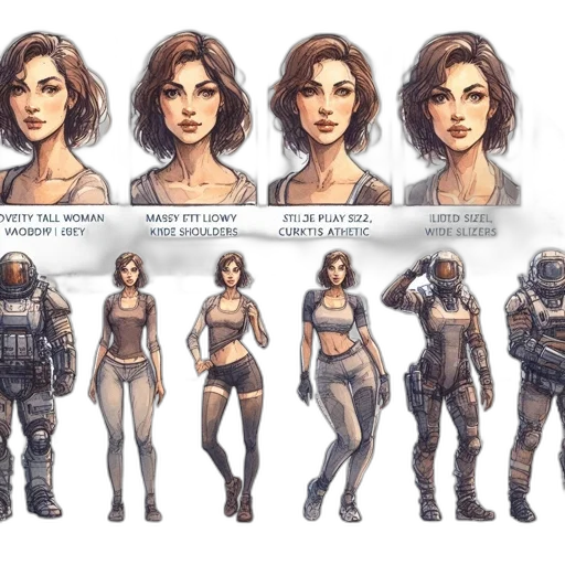 concept art, fantasy art, comic book art, pixel art transparent PNG cut-out