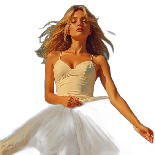 dress, oil painting, photorealistic, concept art transparent PNG cut-out