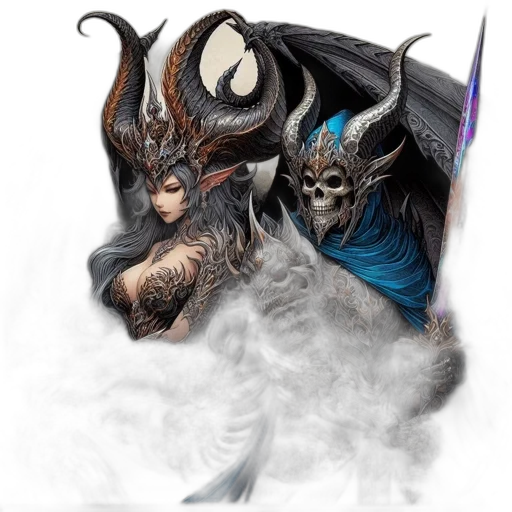 dragon, mask, fantasy art, concept art transparent PNG cut-out