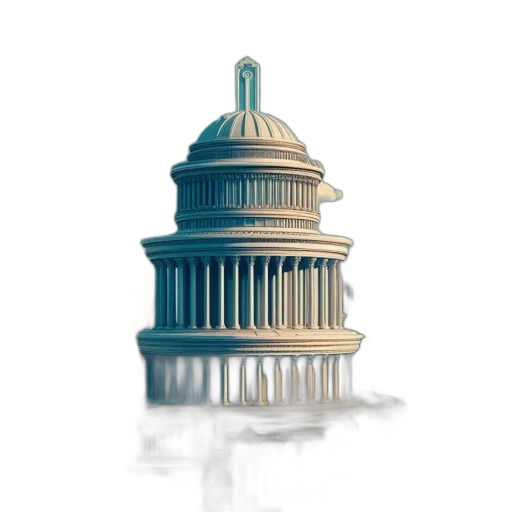 building, crown, 3d render, concept art transparent PNG cut-out
