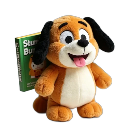 animal, staff, 3d render, plush transparent PNG cut-out