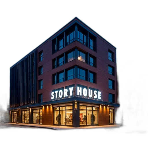 building, concept art, 3d render, photorealistic transparent PNG cut-out
